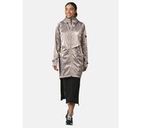 Langmantel RAGWEAR "Frodik Shine", Damen, Gr. S (36), grau (hellgrau), Obermaterial: 100% Nylon, Innenfutter: 100% Polyester, modisch, oversize kniefrei, hoch geschlossener Ausschnitt, Langarm verstel