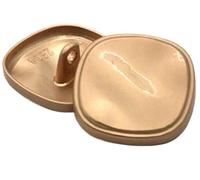 Metallknöpfe, 12 Stück 18/22/25 mm schwarze/silberne Schaftknöpfe, langlebige Metall-Nähknöpfe für, DIY-Basteln, Modeaccessoires(Gold,18MM)