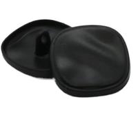 Metallknöpfe, 12 Stück 18/22/25 mm schwarze/silberne Schaftknöpfe, langlebige Metall-Nähknöpfe für, DIY-Basteln, Modeaccessoires(Black,25MM)