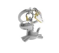 METALMORPHOSE - 3D Metall Schlüsselanhänger Einhorn - Charm Schlüsselanhänger Wolke - Geschenk für Kinder und Erwachsene - MTM119-01