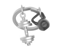 METALMORPHOSE - 3D Metall Schlüsselanhänger Gym - Fitnesstudio - Sportleidenschaft, Geschenk für Mann, Geschenk für Frau - MTM320-01