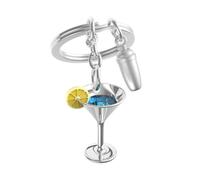 O meta[l]morphose METALMORPHOSE - Schlüsselanhänger Cocktail - Geschenk Herren Damen, silber, one size, Klassisch