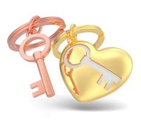 METALMORPHOSE - Schlüsselanhänger zum Teilen Schlüssel von Mein Herz - Set mit zwei Schlüsselanhängern Liebe zum Teilen - Geschenk zum Valentinstag, Geburtstag - Geschenk für Damen und Herren,
