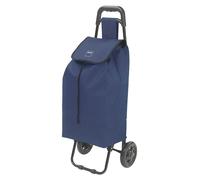 METALTEX Shopping-Trolley Daphne 40L | Einkaufstrolley mit Regenschirmtasche | abnehmbare Tasche | Blau | große Räder