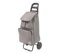 METALTEX Shopping-Trolley Krokus 50L mit Kühltasche | Einkaufswagen | abnehmbare Tasche | große Räder | braun