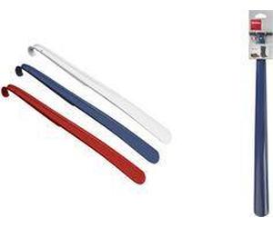 metaltex Schuhlöffel, lang, Länge: 600 mm, Kunststoff farbig sortiert in weiß, blau und rot - 1 Stück (559160080)