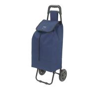 METALTEX Shopping-Trolley Daphne 40L | Einkaufstrolley mit Regenschirmtasche | abnehmbare Tasche | Blau | große Räder