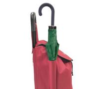 METALTEX Shopping-Trolley Daphne 40L | Einkaufstrolley | große Rollen | waschbare Tasche | Regenschirmfach | bordeaux