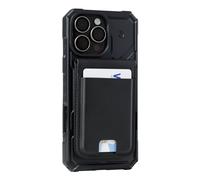 URBAN ARMOR GEAR Metropolis Magnetic Slim Wallet mit Standfunktion (Geldbörse aus veganem Leder, Bis zu fünf Kreditkarten) Schwarz