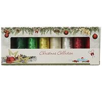 Mettler-Polysheen und metallic Spulen Christmas Stickgarn (Set of 8), 1500 YD/1372 m