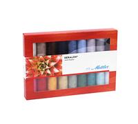 Mettler SERALON 18er Kit Nähgarn Set: Universal Garn zum Nähen oder Sticken, Nähgarn für Nähmaschine, 100% Polyester, SE18-Kit, 200m pro Rolle