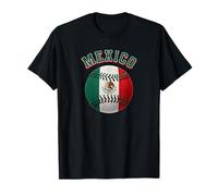 MEX Mexikanische Flagge Béisbol Team Gear Mexiko Baseball Player MX T-Shirt