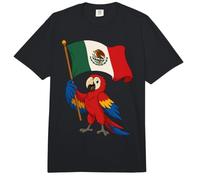 Mexikanische Flagge Papagei Ara Bandera de Mexico Pride Fiesta Comfort Colors Adult Heavyweight T-Shirt