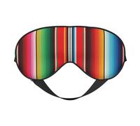 Mexikanische Serape Decke Streifen Schlafmaske, Augenmasken für Schlaf Doppelseitige Schlafmasken für Damen Herren, Verdunkelung Augenabdeckungen zum Schlafen, Reisen