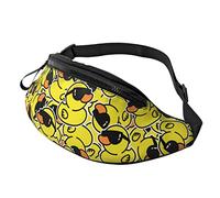 Mexiko-Flagge Bauchtasche Crossbody Hüfttasche Pack für Männer Frauen Gürteltasche für Reisen Walking Laufen Wandern Angeln, Lustige Ente mit Brille, Einheitsgröße