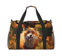 Mexpekil Reisetasche, Motiv: Wald, Fuchs, Handgepäcktasche für Damen und Herren, Sport, Fitnessstudio, leichte Wochenendtasche mit Schultergurt, multi, Einheitsgröße, Reisetasche