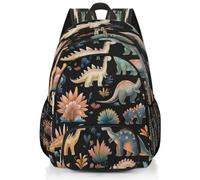 Mexpekil Schulrucksack mit antikem Dinosaurier-Motiv, große Schultasche für Mädchen, Jungen, Kinder, wasserdichter Laptop-Rucksack für Damen und Herren, leicht, Wandern, Reiserucksack, 43,2 cm (17