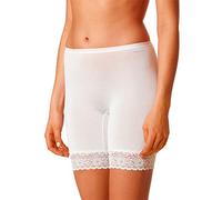 Mey 2er Pack Damen Slip mit Bein - Größe 46 - Weiß - Leggings ohne Seitennähte - Langbeinschlüpfer - Unterhose mit langem Bein - 2er Pack Lights