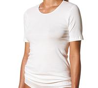 Mey 2er Pack Damen Spencer-Shirt - Noblesse - 26807 - Weiß - 50 - Unterhemd mit 1/2 Arm - Kurzarm-Unterhemden für Damen - 100% Baumwolle