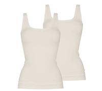 Mey 2er Pack Damen Trägerhemd - Organic - 25816 - Damen Top mit Breiten Trägern - Unterhemd Bio Baumwolle - Farbe Hautfarbe (Bailey) - Größe 48