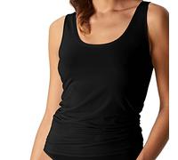 Mey 2er Pack Damen Trägerhemd - Organic - 25816 - Damen Top mit Breiten Trägern - Unterhemd Bio Baumwolle - Farbe Schwarz - Größe 40