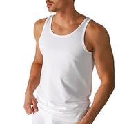 Mey 2er Pack Herren Tanktop - Größe 7 - Weiß - Männer Tank Top - Coolmax-Fasern - Shirt Rundhals - Unterhemd ohne Arm - 46000 Dry Cotton