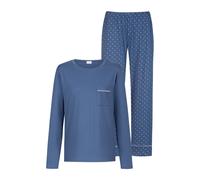 Mey Damen Schlafanzug lang 2-teilig Serie Polka Dreams | Komfortabler Pyjama, Lockere, entspannte Passform, Langarm, Hose mit bequemem Gummibund, Weites Bein, Gr. 38-48