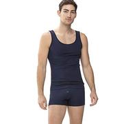 Tanktop im unifarbenen Design S men Dunkelblau