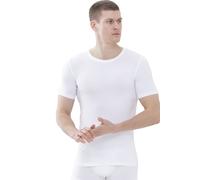 Mey Business Regular Fit T-Shirt Rundhals weiss, Einfarbig
