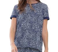 Mey - Damen - Kayla - Schlafanzug-Shirt Kurzarm (XL New Blue)
