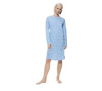 Mey Damen Langarm Nachthemd 100% Baumwolle Serie Flower Meadow | Legerer Schnitt, Langarm, Rundhalsausschnitt, Floraler Print, Knielang, Gr. 38-48
