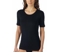 Mey Damen Spencer halbarm Shirt Noblesse aus PIMA Baumwolle 26807 Schwarz 40
