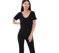 Mey Damen T-Shirt Serie Superfine Organic 1/2 Arm Biobaumwolle Schwarz L (42)
