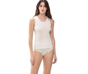 Mey Damen Top aus Merinowolle Serie "Exquisite" Weiss M