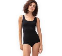 Mey Damen Top Unterhemd aus Bio-Baumwolle GRÜNER KNOPF 25816 Schwarz 48