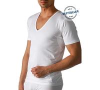Unterziehshirt MEY "Dry Cotton Functional", Herren, Gr. 4, N-Gr, weiß, Single Jersey, Obermaterial: 57% Baumwolle, 38% Polyester, 5% Elasthan. Einsatz: 87% Polyester, 8% Elasthan, 5% Polyamid, unifarb