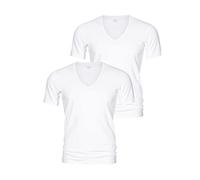 Mey - Dry Cotton 460 - T-Shirt mit V-Ausschnitt - 2er Pack (8 Weiß)