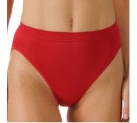 Jazz-Pants Slips MEY "SERIE EMOTION", Damen, Gr. 48, rot (rubin), Feinripp, Obermaterial: 50% Viskose, 46% Polyamid, 4% Elasthan, körpernah, Unterhosen Jazz-Pants Slips, Ohne auftragende Seitennähte (