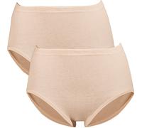 Mey Feinripp Damen-Taillenslip im 2er-Pack braun-beige 42