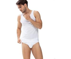 Mey Herren Athletic-Shirt Unterhemd aus Tencel "Network" Weiss L