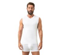 Mey Herren Muskelshirt - Unterhemd mit V-Ausschnitt und Breiten Trägern - Körpernahe Passform - Mit Klimaanlage - Weiss - Gr. S bis XXL - Basic Serie Dry Cotton - 46137
