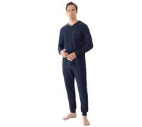 Mey Herren Schlafanzug Serie Pure Night – Regular Fit Einfarbig Yacht Blue Größe M