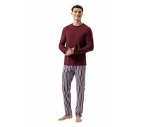 Mey Herren Schlafanzug Pyjama lang "STRIPES" Made-in-Green Rot XL