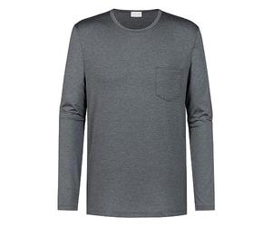 Mey Herren Shirt - Homewear Loungeshirt Langarm mit Brusttasche - Serie Club Coll. - 65640