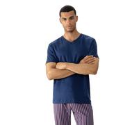 Mey Herren T-Shirt 100% Baumwolle Serie Solid Night | T-Shirt aus Interlock-Jersey, V-Ausschnitt, Kurzarm, 100 % Baumwolle, Natürliches Tragegefühl, Gr. S-XXL