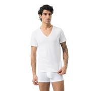 Mey Regular Fit T-Shirt V-Ausschnitt weiss, Einfarbig