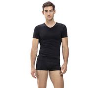 Mey Herren-Shirt 42507 Software V-Ausschnitt 1/2-Arm Schwarz XXL