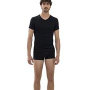 Mey Herren V-Neck Shirt - Kurzärmliges T-Shirt mit V-Ausschnitt und körpernaher Passform - Ohne auftragende Seitennähte - Feinripp - In Weiss und Schwarz - Gr. M bis XXL - Serie Software - 42607