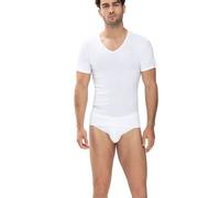 Mey Noblesse Regular Fit T-Shirt V-Ausschnitt weiss, Einfarbig