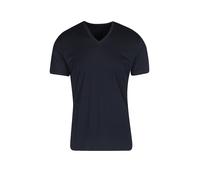 Mey T-Shirt Herren V-Ausschnitt Mikrofaser blau, XXL